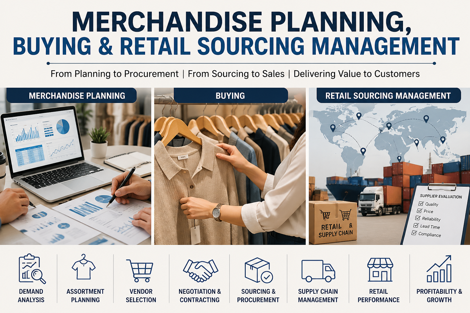 Course Image Merchandise Planning, Buying & Retail Sourcing Management